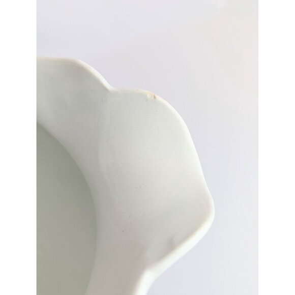 Antique White Porcelain Pitcher Vase Chester Pottery Pink Rose Shabby Chic Decor - Picture 10 of 10